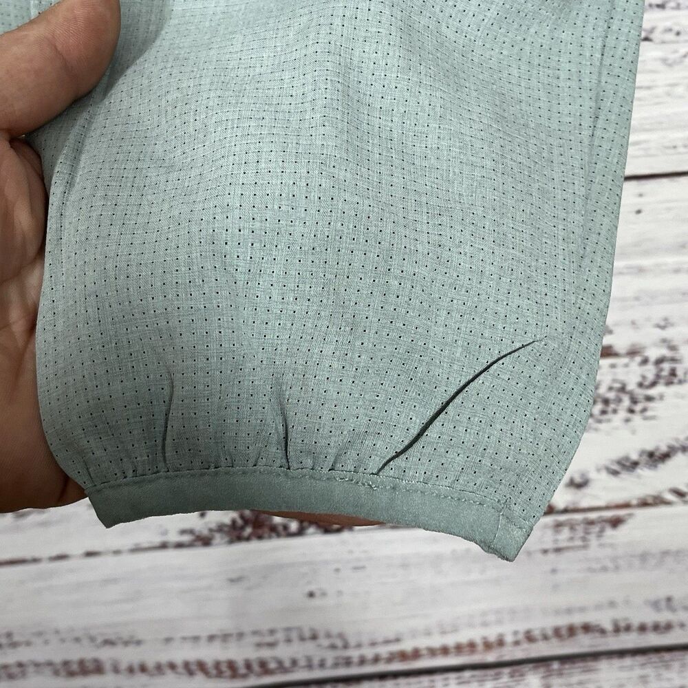 7 Diamonds Oxygenate 1/4 Zip Pullover Anti-Odor Quick Dry Small Foam Green Golf - Picture 5 of 13